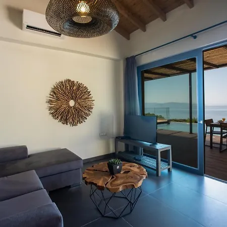 Villa Lefka With Private Infinity Pool & Panoramic Sea Views וילה Plateies