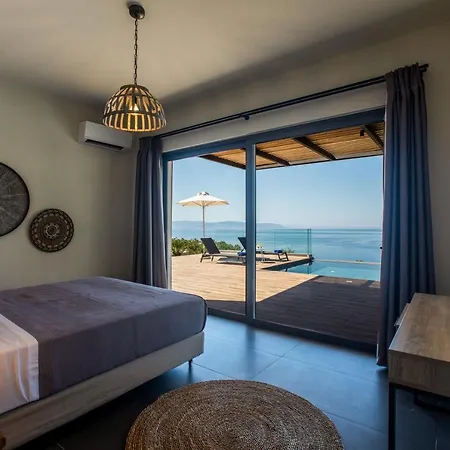 וילה Villa Lefka With Private Infinity Pool & Panoramic Sea Views *
